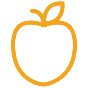 an icon of a peach